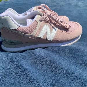 pink and gray sneakers!